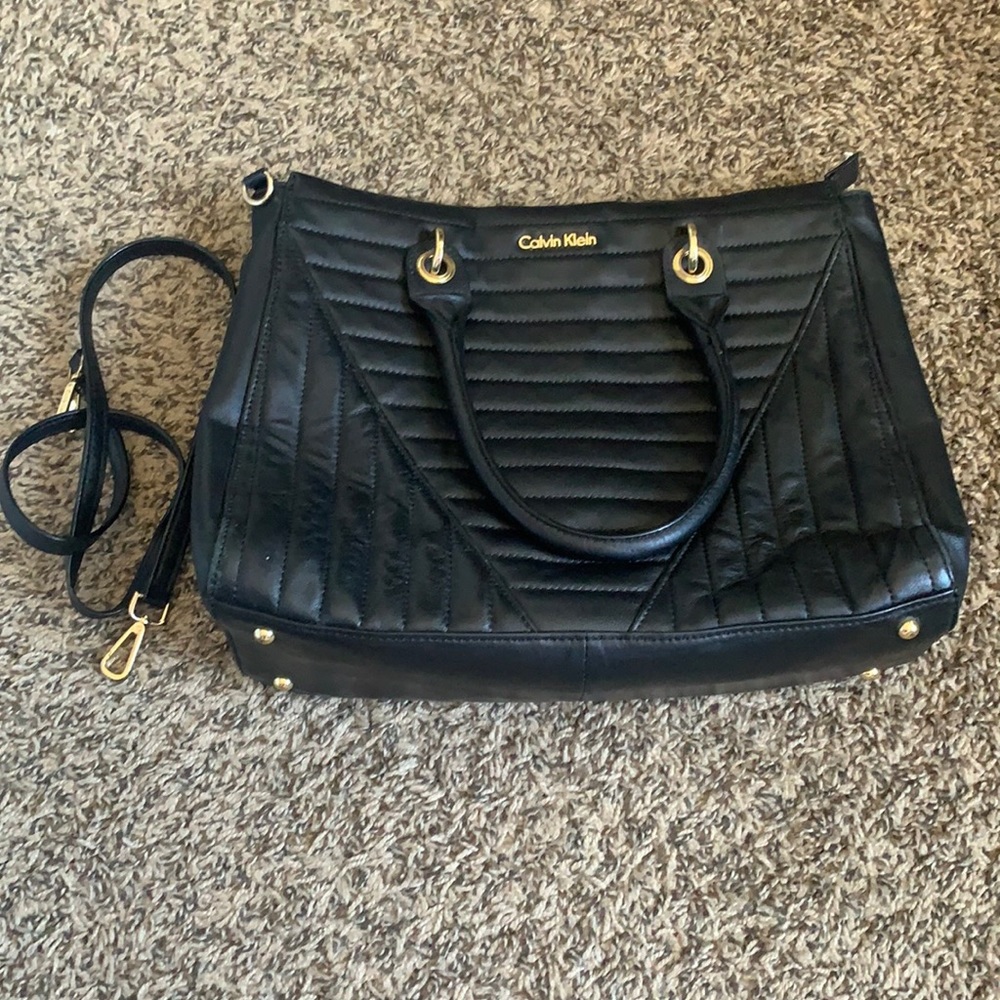 Calvin Klein quilted satchel - Picture 1 of 7